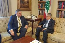 الرئيس السنيورة مستقبلا ممثل الامين العام للامم المتحدة في لبنان يان كوبيتش
