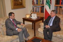 الرئيس السنيورة مستقبلا السفير الالماني