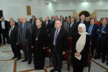 الرئيس السنيورة والنائب الحريري قي القداس