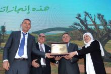 الرئيس السنيورة خلال حفل تدشين الحدبقة