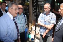 الرئيس السنيورة خلال الجولة