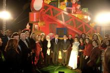 الرئيس السنيورة والنائب الحريري ووزير السياحة في حفل الميلاد في صيدا