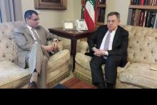 الرئيس السنيورة مستقبلا سفير المانيا في لبنان مارتن هوت