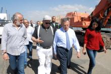 الرئيس السنيورة خلال الجولة