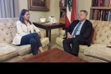 الرئيس السنيورة مستقبلا ممثلة الاتحاد الاوروبي في لبنان كرستينا لاسن