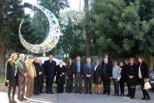 الرئيس السنبورة والنائب الحريري والسفيرالالماني والوفد الذي جال في صيدا