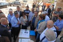 الرئيس السنيورة والوفد الذي جال في المدينة القديمة ومعهم السفير الايطالي