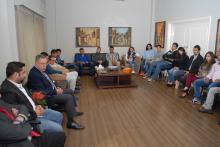 وفد منشباب صيدا في مكتب الرئيس السنيورة في الهلالية