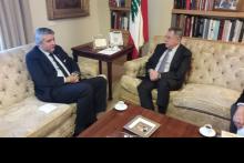الرئيس السنيورة مستقبلا السفير التركي في لبنان