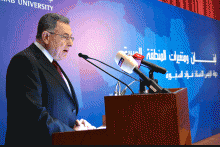 الرئيس السنيورة محاضرا في جامعة بيروت العربية